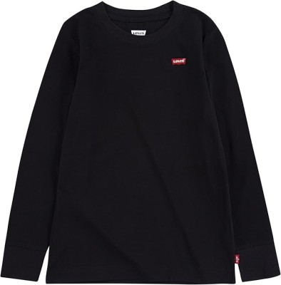 Bluza cu maneca lunga copii Levi s LVB L S BATWING CHESTHIT TEE, negru, 14 ani, 164 cm - OUTLET foto
