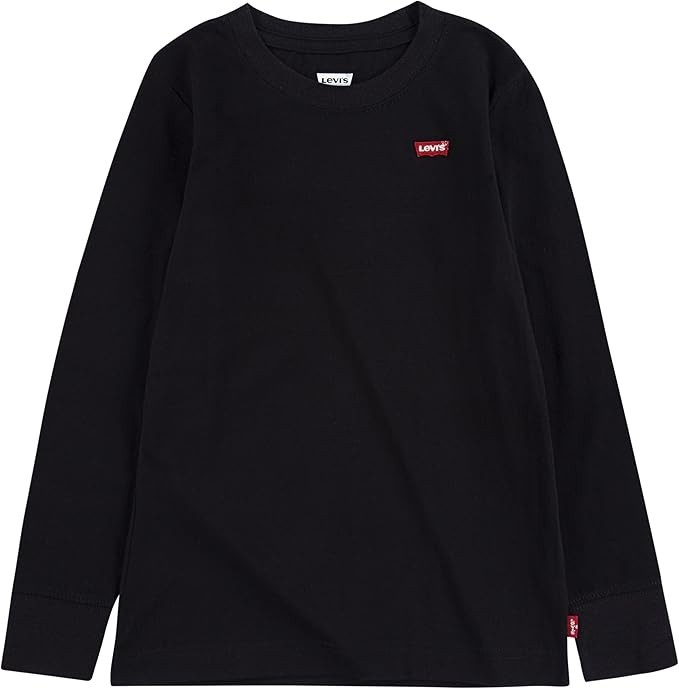 Bluza cu maneca lunga copii Levi s LVB L S BATWING CHESTHIT TEE, negru, 14 ani, 164 cm - OUTLET