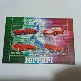 Bloc de 4 timbre &bdquo;Ferrari&rdquo; emis de Malawi &icirc;n anul 2012 CTO