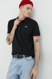 Cumpara ieftin HUGO tricou polo bărbați, culoarea negru, uni 50467344