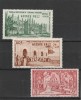 Guinea Franceza , Colonii franceze 1942 - Omnibuse , Ajutorul pentru copii , serie 3 valori, dantelate , MNH , Mi.186-188, Militar, Nestampilat