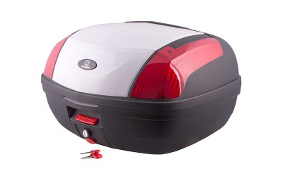 Cutie cu suport 46L, Moretti MR-889, culoare negru/alb, reflector rosu Cod Produs: MX_NEW KUFWP560M430M330M889MORW00 foto