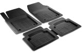 Covorase Auto PVC Universale Tip Tavita Bordura Inalta 5 Piese Negre Antialunecare