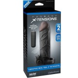 Fantasy X-tensions-Extensie Vibratoare Real Feel 2 Negru