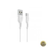 Cablu Date si Incarcare USB-A - USB-C Borofone BX51 Triumph MP 18W 1m Alb