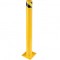 Stalp de siguranta, delimitare, avertizare, Vivatechnix Otel, Galben / Negru, Inaltime 122 cm
