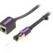 Prelungitor RJ45 1,5m Negru