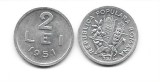 Romania 2 lei 1951 aluminiu