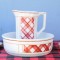 Set vechi ceramic pentru toaleta decorat in maniera Art Deco - circa 1940