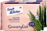 Sanft&amp;Sicher H&acirc;rtie igienică umedă SummerGluck, 100 buc