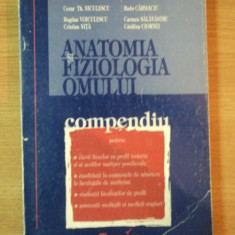 ANATOMIA SI FIZIOLOGIA OMULUI , COMPENDIU de TH. NICULESCU ... CATALINA CIORNEI , 2001