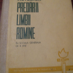 METODICA PREDARII LIMBII ROMANE IN SCOALA GENERALA DE 8 ANI 1954