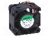 Ventilator 40x40x24mm, 12V DC, volum aer 39.92m3/h, lagar cu bila, SUNON - PMD1204PBB1A foto