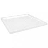 Cadita de dus cu puncte, alb, 90x90x4 cm, ABS