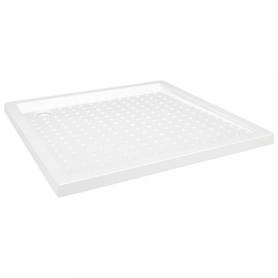 Cadita de dus cu puncte, alb, 90x90x4 cm, ABS foto