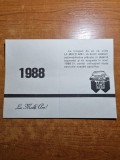 Calendar 1988 - automobil club roman