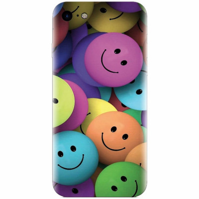 Husa silicon pentru Apple Iphone 5c, Smiles foto