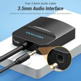 Convertor video Vention,HDMI(T) la VGA (M) si Jack 3.5mm (M),0.15m, rezolutie maxima 1080p la 60 Hz,conectori auriti, 5V/1A, invelis PVC si ABS, negru