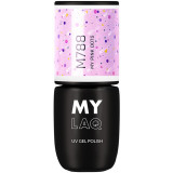 MYLAQ UV Gel Polish lac de unghii sub forma de gel culoare My Pink Dots 5 ml