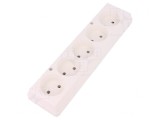 Conector Alimentare AC Mamă Splitter Alb 2P 250V 16A IP20