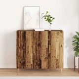 Sideboard din lemn vechi, 90x34x80 cm, din lemn masiv recuperat
