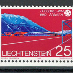 Liechtenstein 1982 799/801 MNH nestampilat - CM de Fotbal, Spania