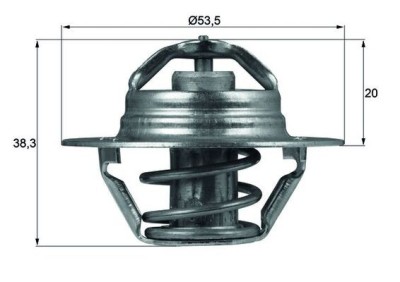 MAHLE TX 88 82D termostat,lichid racire foto
