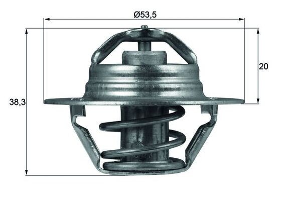 MAHLE TX 88 82D termostat,lichid racire