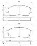 BOSCH 0 986 461 123 set placute frana disc