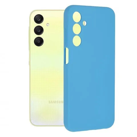Husa Samsung Galaxy A25 5G Silicon Albastru Slim Mat cu Microfibra SoftEdge