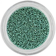 Perle pentru unghii, 0,5 mm – verde-gri