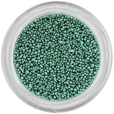 Perle pentru unghii, 0,5 mm &amp;ndash; verde-gri foto