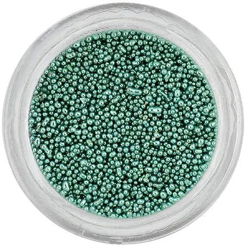 Perle pentru unghii, 0,5 mm &ndash; verde-gri