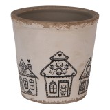 Cumpara ieftin Ghiveci flori ceramica multicolora Turta Dulce 17x16 cm