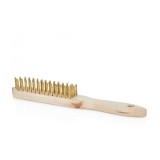 Perie de sarma pentru indepartarea ruginii cu 4 randuri, Geko G00621