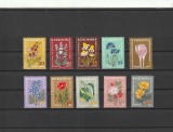 ROMANIA 1959 LP 485 PLANTE MEDICINALE SERIE MNH NESTAMPILATA