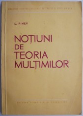Notiuni de teoria multimilor &ndash; D. Rimer