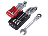 Set de chei combinate cu piedică și articulație - 10 bucăți