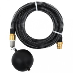 vidaXL Furtun de aspirație cu racorduri din alamă, negru 1,1&amp;quot; 10 m PVC foto