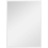 HOMCOM Oglindă Dreptunghiulară de Perete cu C&acirc;rlige, Sticlă și MDF, 60x80 cm, Negru | Aosom Romania