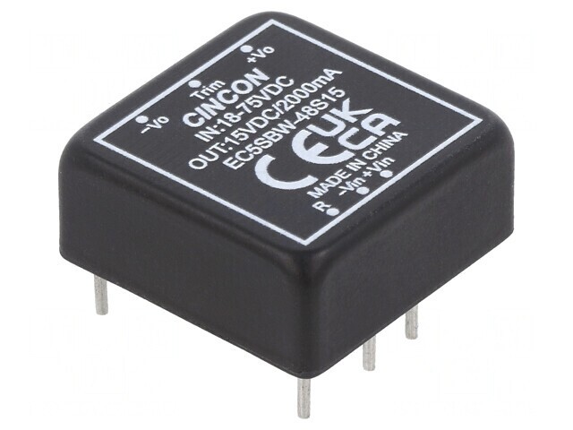 Convertor DC/DC 30W 18-75V la 15V 2A
