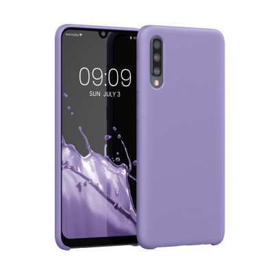 Husa Kwmobile pentru Samsung Galaxy A50, Silicon, Mov, 48715.222 foto