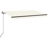 Cumpara ieftin Copertina electrica cu LED si senzor 4,5 x 3,5 m Crem