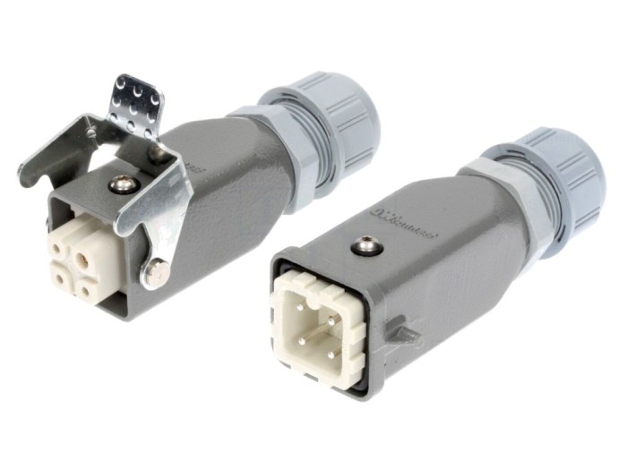 Conector HDC 4 pini, IP67