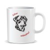 Cana personalizata cu mesaje pentru iubitorii de caini, Iubesc rottweilerul