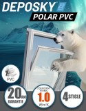 Fereastra mansarda DEPOSKY POLAR PVC, 4 sticle, maner jos