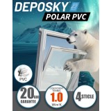 Fereastra mansarda DEPOSKY POLAR PVC, 4 sticle, maner jos
