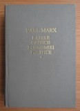 Bazele criticii economiei politice, vol. 1 Karl Marx