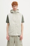 Rains vestă Lohja Insulated Vest W3T1 culoarea bej, de tranzitie, 15800.103