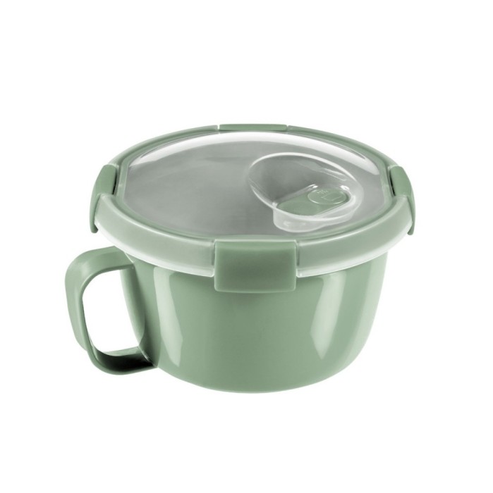 Caserola alimente, Curver Smart To Go ECO, plastic, rotunda, verde, 0.9 L